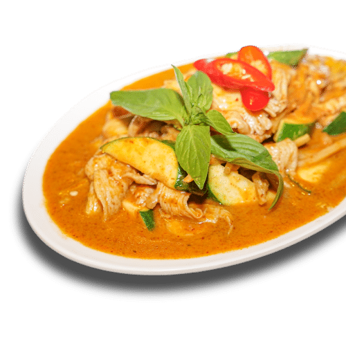 Poulet au curry rouge