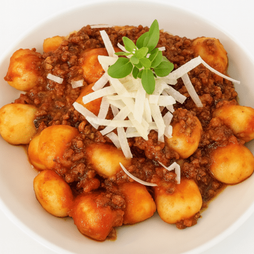 Rinder-Ragù-Gnocchi