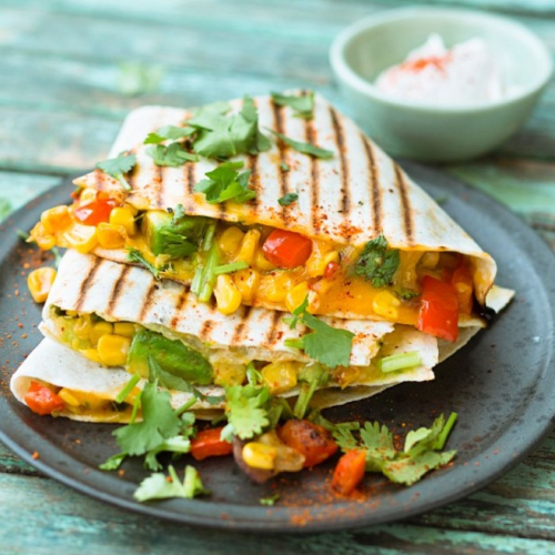 Vegane Quesadillas (3 Stück)