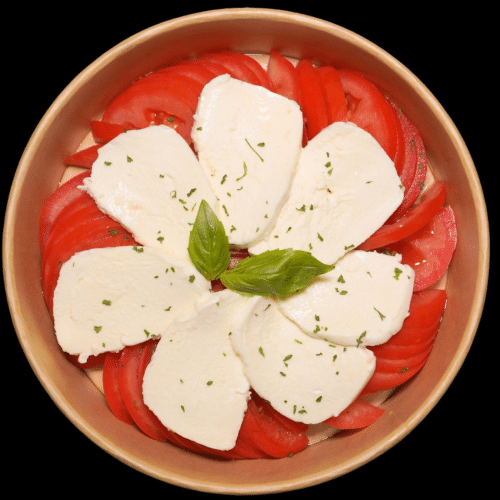 Laktosefreie Tomaten-Mozzarella Salat