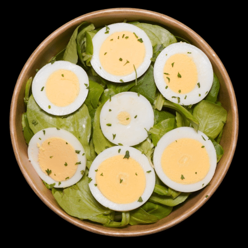 Nüsslisalat mit gekochtem Ei