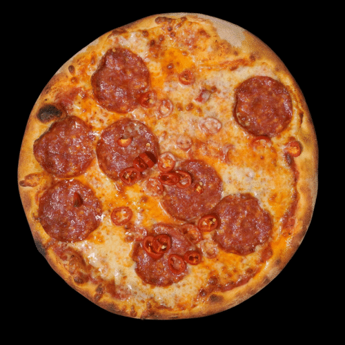 Pizza a la Diavola (sehr scharf)