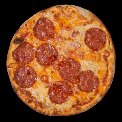 Pizza a la Diavola (sehr scharf)