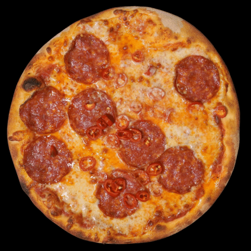 Pizza a la Diavola (sehr scharf)