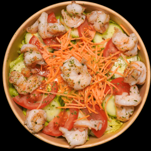 Riesencrevetten-Salat