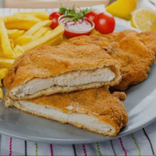 Kalbsschnitzel paniert