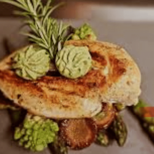 Pouletbrust mit Kräuterbutter