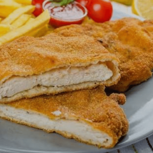 Pouletschnitzel paniert