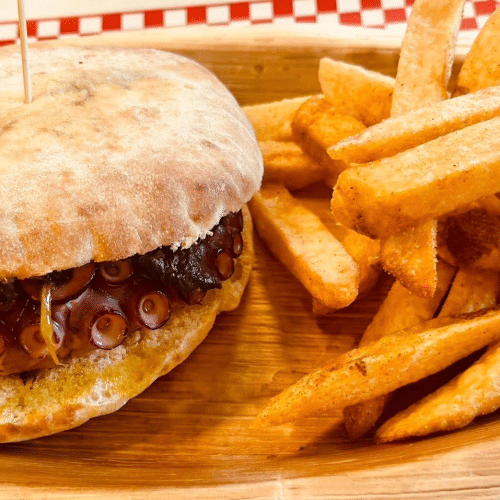 Hamburger de poulpe
