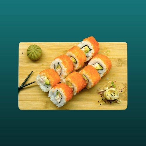 Tobiko California Roll (8 Stück)