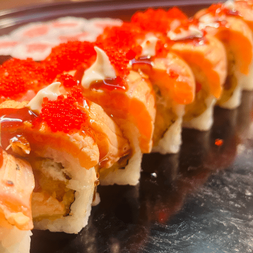 Flambeéd Lachs Roll (8stk.)