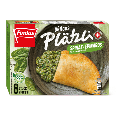 Findus Plätzli Spinat 480g