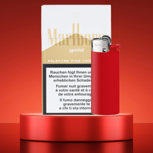 Marlboro Gold Box (20 Stück) & Feuerzeug