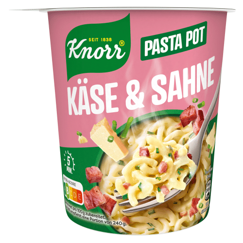 Knorr Pasta Pot Käse und Sahne