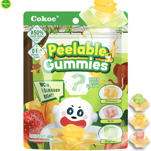 cokoc peelable gummies mixed fruit flavor