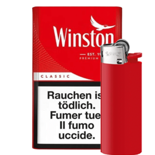 Winston Red Classic Box Lep (20 Stück) & Feuerzeug