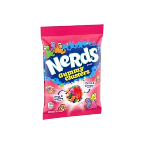 Nerds Gummy Clusters Medium Peg Bag USA - (141g)