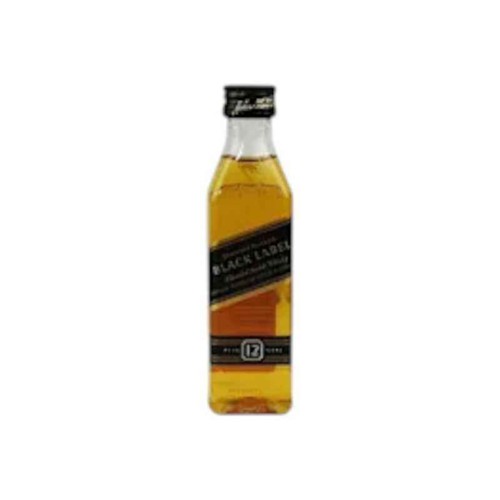 Johnnie Walker Black Label Blended Scotch Whisky Shot - (0.05l)