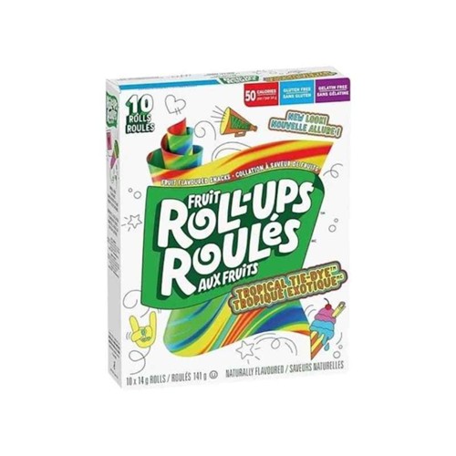 Fruit Roll-Ups Tropical Tie Dye & Tropique Exotique Canadian ...