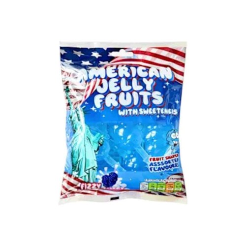American Jelly Fruits Fizzy Blue Raspberry Flavours (280g)
