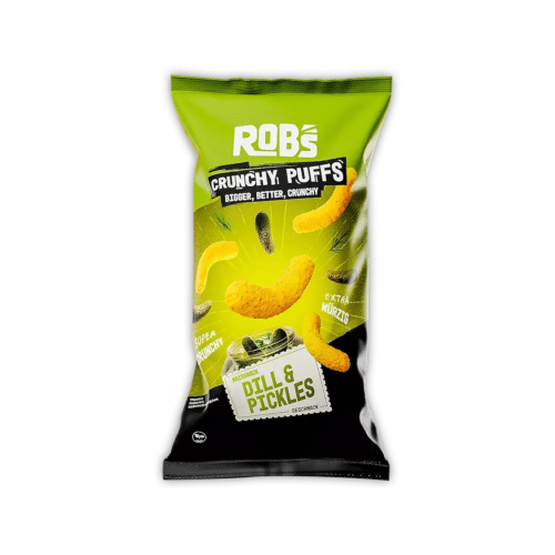 Rob's Crunchy Puffs Dill & Pickles (130g)