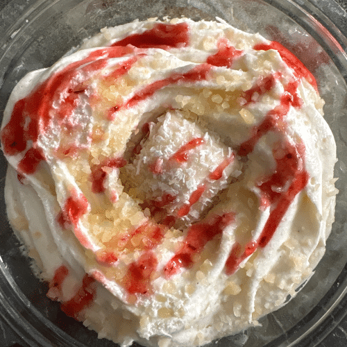 Tiramisu fraise rafaelo (maison)
