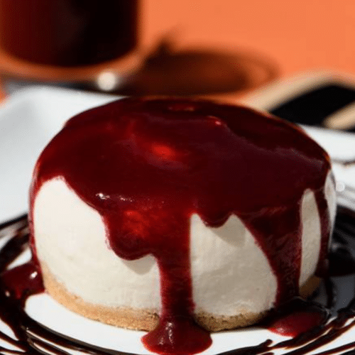 Cheesecake et coulis (fait maison)