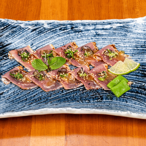 Lachs-Trüffel-Tataki