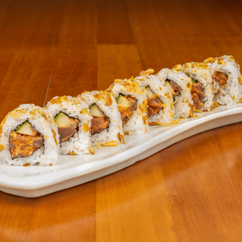 Spicy Tuna Crunch Roll (scharf, 8 Stück)