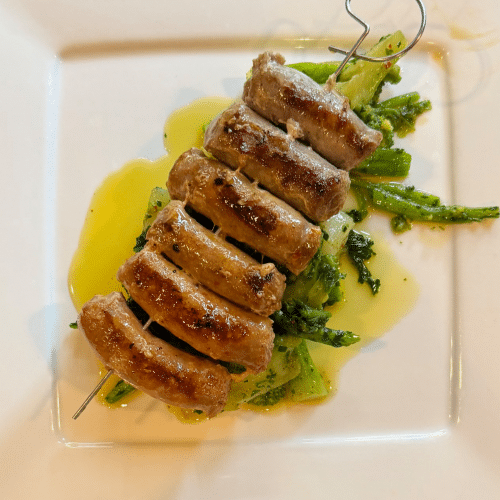 Salsiccia Spiess Von Grill & Cime di Rapa