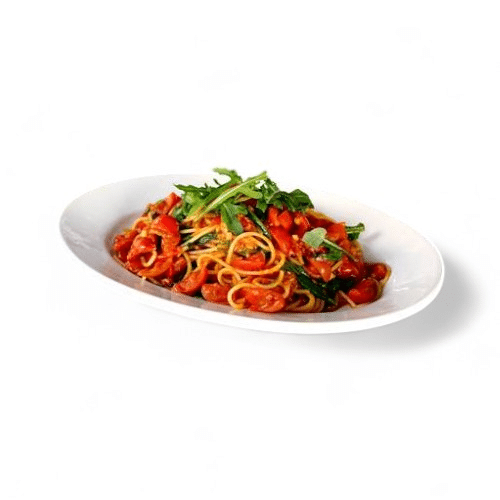 Spaghetti Rucola Pomodorini (piccante)