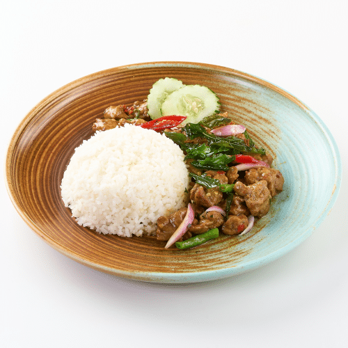 Phad Kraphao (mittel scharf)