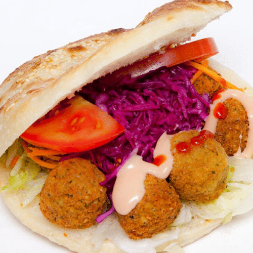 Falafel im hausgemachtem Taschenbrot