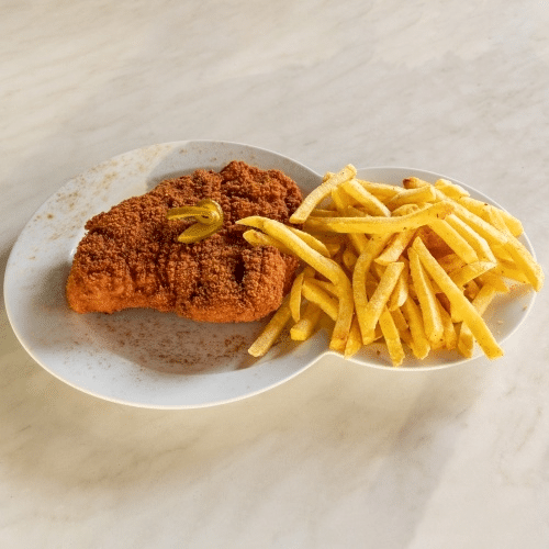 Paniertes Pouletschnitzel (Hausgemacht)