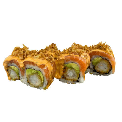Ura Maki Spicy Sake Crunch
