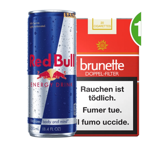 Brunette Double Filter & Red Bull (20 Stück)