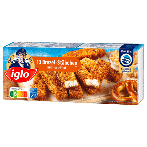 iglo 13 Brezel Stäbchen mit Fish Filet (364g)