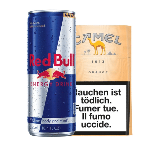 Camel Orange Box & Red Bull (20 Stück)