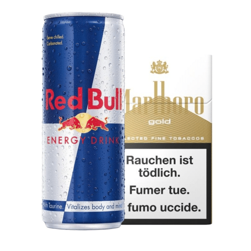 Marlboro Gold & Red bull
