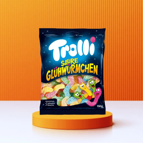 Trolli Gummibonbons Saure Glühwürmchen (150g)