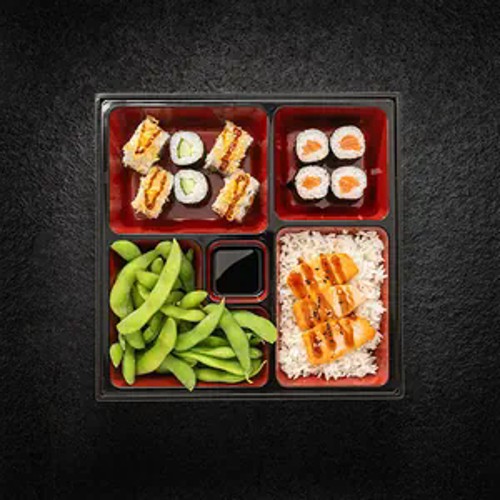 Seafood Bento mit Salmon Mix