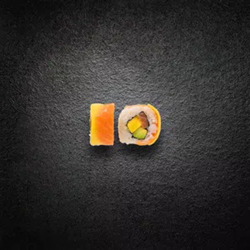 Rainbow Roll Salmon loves Mango, 2 Stk.