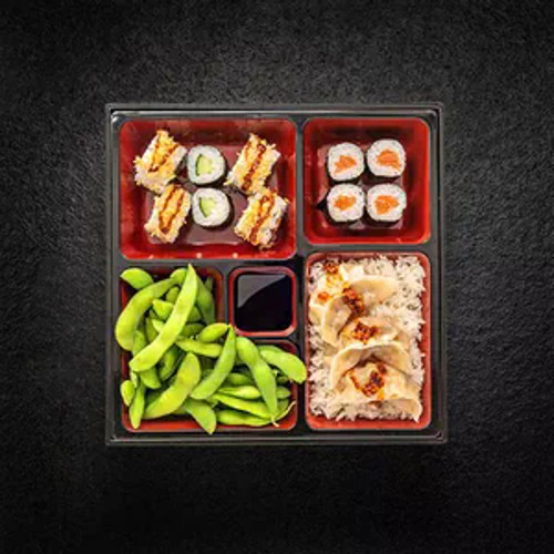 Seafood Bento mit Gyoza