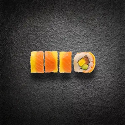 Rainbow Roll Salmon loves Mango