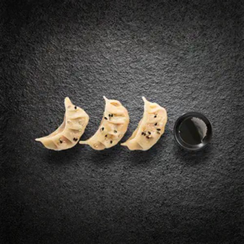Steamed Gyoza mit Gemüse