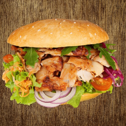 Poulet Kebab im Taschenbrot