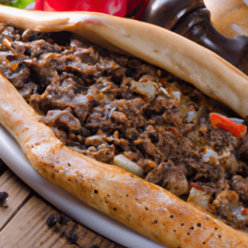 Pide mit Dönerfleisch