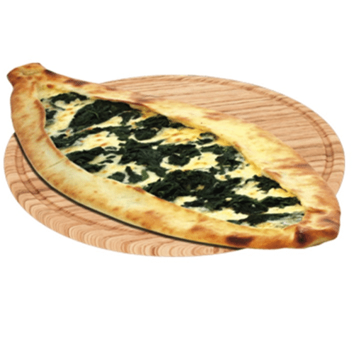 Pide mit Käse, Spinat