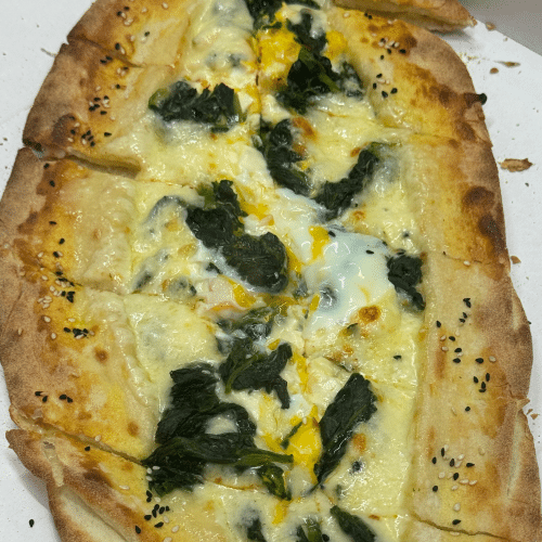 Pide mit Spinat