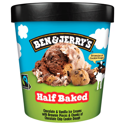 Ben & Jerry's Half Baked Cookies (465ml)